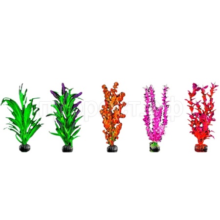 Пластиковое растение 30см Plant 107 MIX/5шт/BARBUS