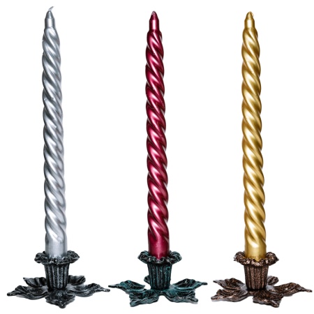 ДЕКОР Подсвечник Цветок антик серебро РЗДИ/1шт