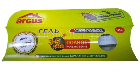 Гель ARGUS от тараканов,муравьев 30гр