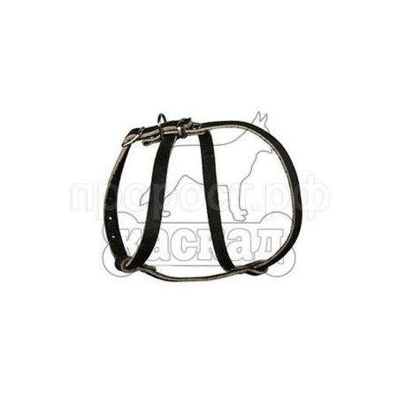 Шлейка кожа 15мм Восьмерка шея 26-33см*грудь 33-45см/01015201