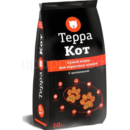 Корм для кошек Терра Кот цыпленок 10кг