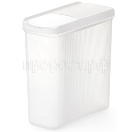 Емкость д/сыпуч. прод. 2л Лайн белый М9005 /14шт/ Альтерн 